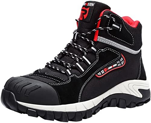 larnmern steel toe safety shoes